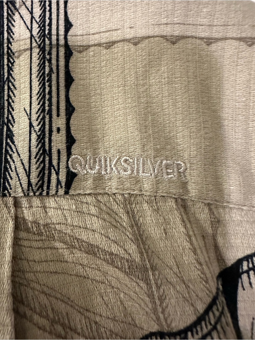 Quiksilver Waterman Collection Men's XL Cotton Graphic Print Shirt #surf#coastal - Picture 5 of 11